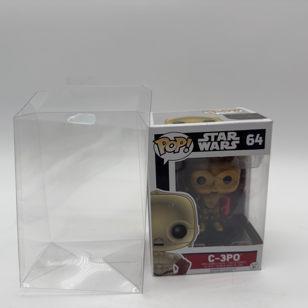 Funko Pop Star Wars C-3PO #64 The Force Awakens Sealed w/ Protector - Picture 6 of 11